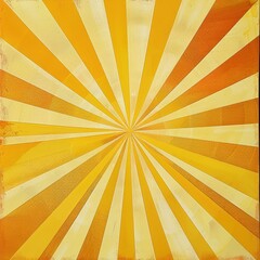 Obraz premium Sunburst pattern in gold and yellow, radiating from the center for a bright, uplifting design.