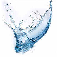 water splash isolated on white background