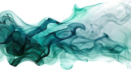 Fototapeta premium Curd ink in water, abstract shape, high resolution