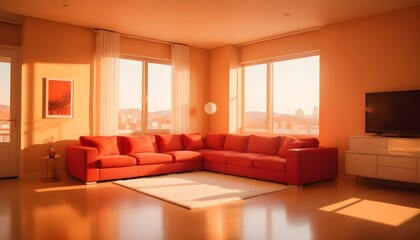 Photo interior modern design room 3d illustration