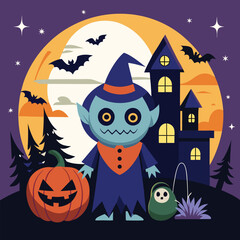 Hallowen vector illustration 