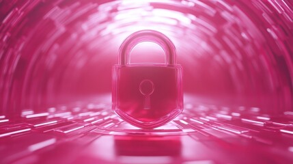 A pink key is shown in front of a pink wall