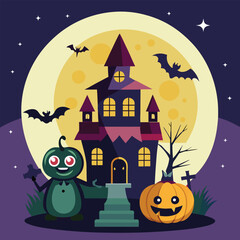 Hallowen vector illustration 