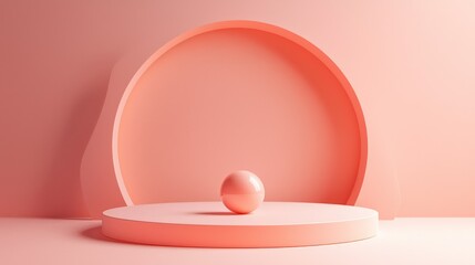 Minimal abstract 3D render suitable for business or product presentations.