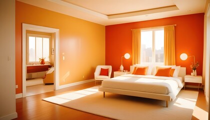 Photo interior modern design room 3d illustration