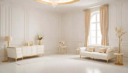 Photo interior modern design room 3d illustration