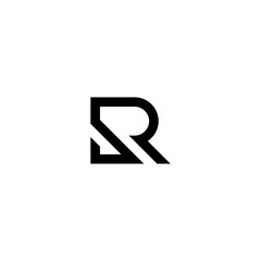Initials R logo design. Initial Letter Logo.