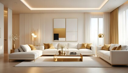 Photo interior modern design room 3d illustration