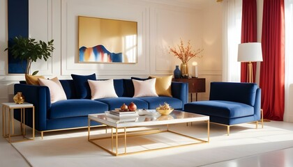 Photo interior modern design room 3d illustration
