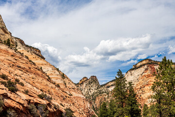 Beautiful scenery at Zion National Park.