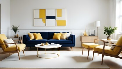 Photo interior modern design room 3d illustration