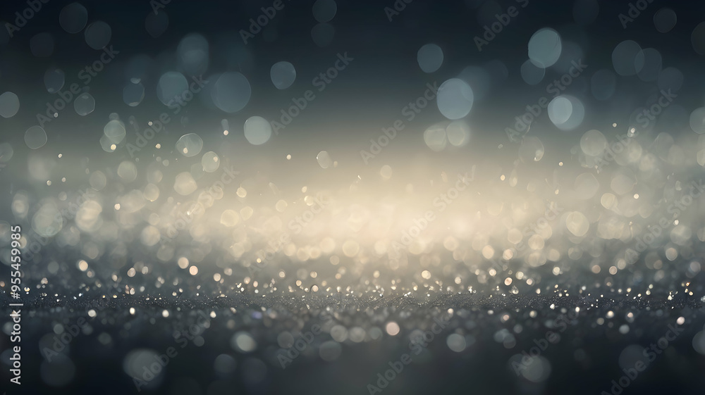 Canvas Prints golden sparkle: a mesmerizing bokeh background with glowing orbs and a shimmering, ethereal glow.