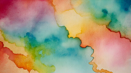 Abstract Watercolor Splashes: A vibrant and captivating abstract watercolor painting, featuring bold splashes of color and intricate white patterns. The artwork evokes a sense of energy and movement, 