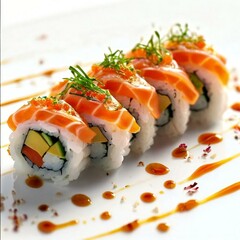 Tuna Sushi Roll . High quality photo