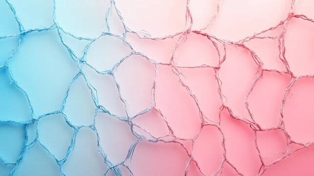 Abstract pink and blue shapes on a smooth background - Powered by Adobe