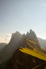 sunrise in the mountains