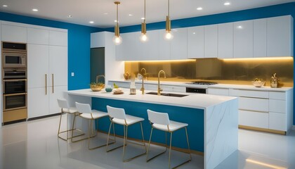 Photo interior modern design room 3d illustration