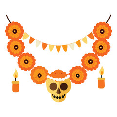 Fototapeta premium Day of the Dead themes vector illustration