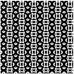 Vector monochrome pattern, Abstract texture for fabric print, card, table cloth, furniture, banner, cover, invitation, decoration, wrapping.Seamless repeating pattern.Black and white color.