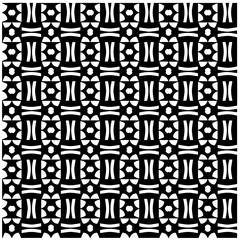 Vector monochrome pattern, Abstract texture for fabric print, card, table cloth, furniture, banner, cover, invitation, decoration, wrapping.Seamless repeating pattern.Black and white color.