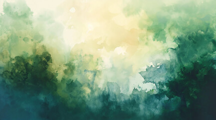 Fototapeta premium grunge background, abstract watercolor painting, abstract watercolor background, an abstract watercolor piece featuring various shades of green, reflecting nature