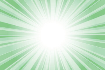 Obraz premium Abstract glowing green sunburst background. Dragon green glow effect sunburst background for presentation, banner, poster, flyer, sales. Modern pop art poster for summer and spring.
