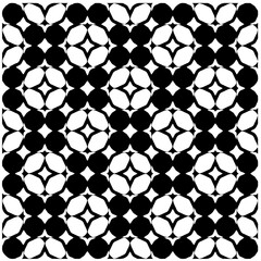 Vector monochrome pattern, Abstract texture for fabric print, card, table cloth, furniture, banner, cover, invitation, decoration, wrapping.Seamless repeating pattern.Black and white color.