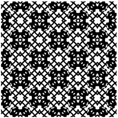 Vector monochrome pattern, Abstract texture for fabric print, card, table cloth, furniture, banner, cover, invitation, decoration, wrapping.Seamless repeating pattern.Black and white color.