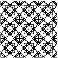Vector monochrome pattern, Abstract texture for fabric print, card, table cloth, furniture, banner, cover, invitation, decoration, wrapping.Seamless repeating pattern.Black and white color.