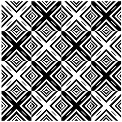 Vector monochrome pattern, Abstract texture for fabric print, card, table cloth, furniture, banner, cover, invitation, decoration, wrapping.Seamless repeating pattern.Black and white color.