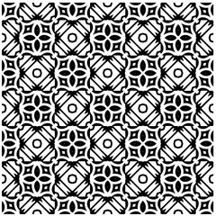 Vector monochrome pattern, Abstract texture for fabric print, card, table cloth, furniture, banner, cover, invitation, decoration, wrapping.Seamless repeating pattern.Black and white color.