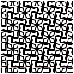 Vector monochrome pattern, Abstract texture for fabric print, card, table cloth, furniture, banner, cover, invitation, decoration, wrapping.Seamless repeating pattern.Black and white color.