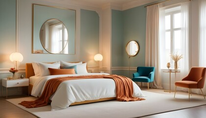 Photo interior modern design room 3d illustration