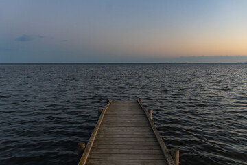 pier at sunset