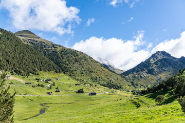 landscape with mountains
