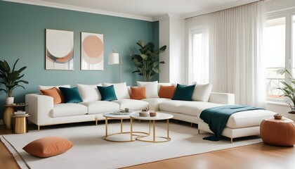 Photo interior modern design room 3d illustration