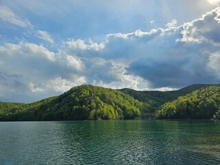 Beautiful nature with waterfalls without filters and edits