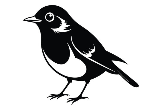 black and white bird standing silhouette clip art preview