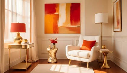 Photo interior modern design room 3d illustration