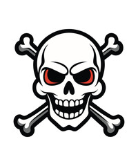 Intricate Geometric Skull Vector with Abstract Details