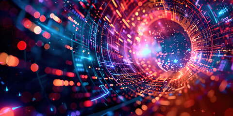 Obraz premium Neuro-abstract background