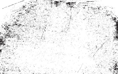 Scratched Grunge Urban Background Texture Vector. Dust Overlay Distress Grainy Grungy Effect. Distressed Backdrop Vector Illustration. Isolated Black on White Background. EPS 10.