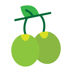 Olives Vector Flat Icon Design