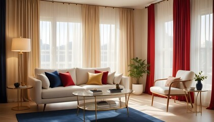 Obraz premium Photo interior modern design room 3d illustration