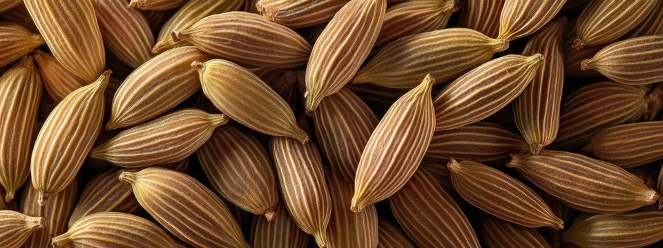 Background with texture of cumin seeds.