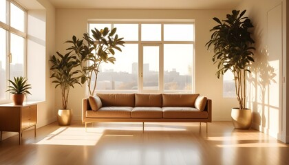 Fototapeta premium Photo interior modern design room 3d illustration