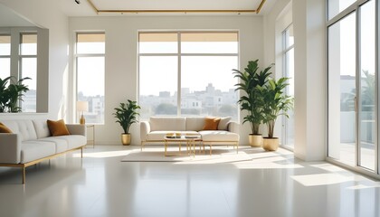 Fototapeta premium Photo interior modern design room 3d illustration