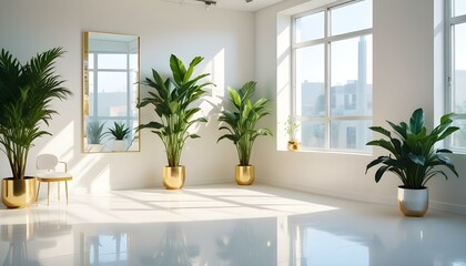 Photo interior modern design room 3d illustration