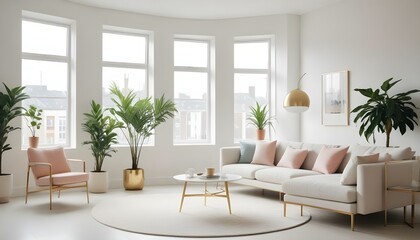 Photo interior modern design room 3d illustration