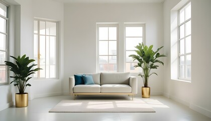 Photo interior modern design room 3d illustration